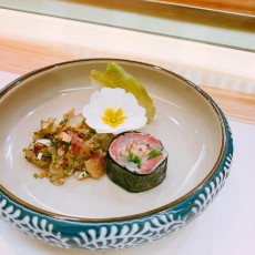 秋刀魚兩食配特製香蔥秋魚卷